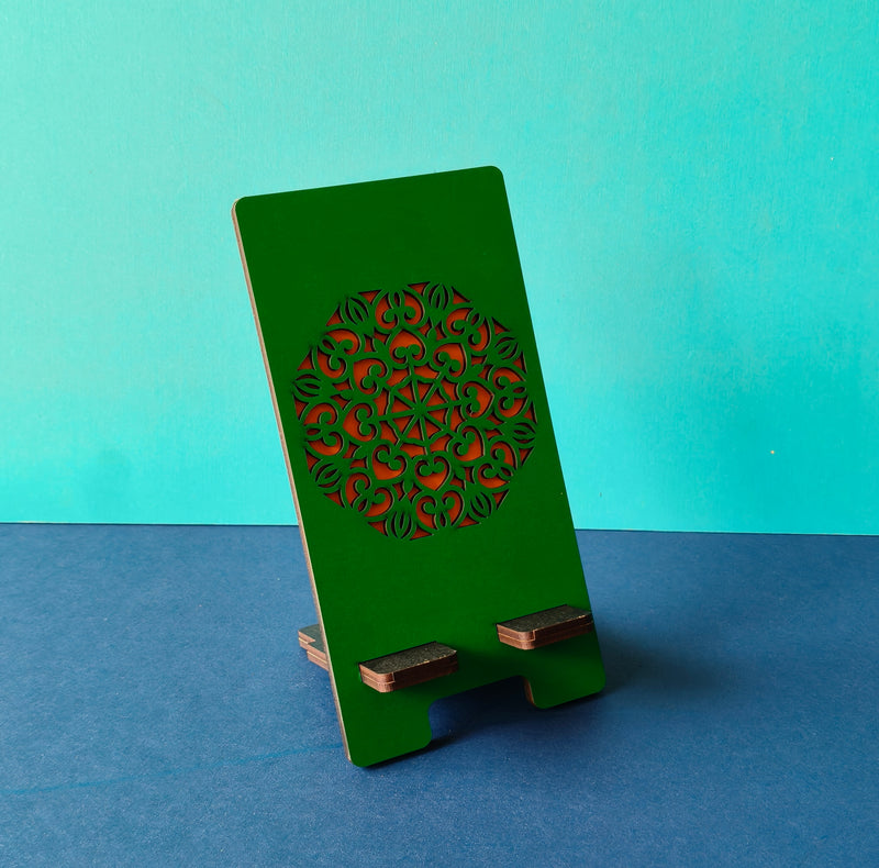 Mobile stand : Mandal art design