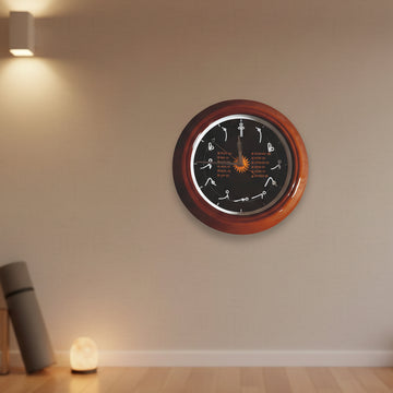 Surya Namaskar : Wall clock