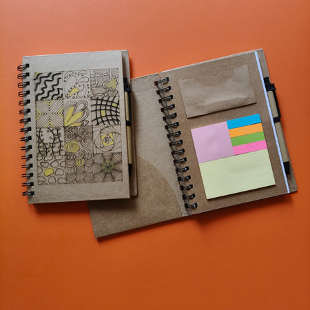 Eco Bloom Laser cut note pad
