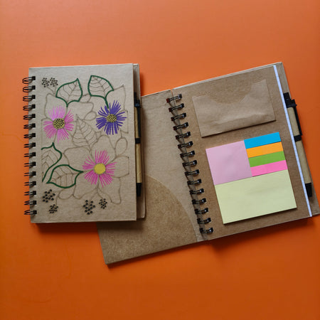Eco Bloom Laser cut note pad