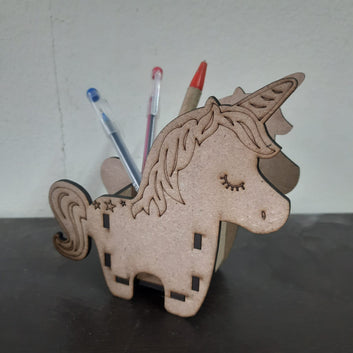 DIY pen stand : Unicorn design