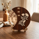 Walnut Floral : Life Time Calendar : 8 inch