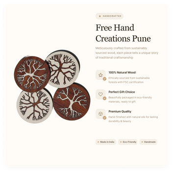 Coaster Set with Tree design