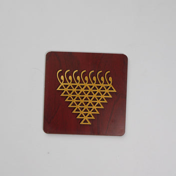 Golden Saraswati Fridge Magnet