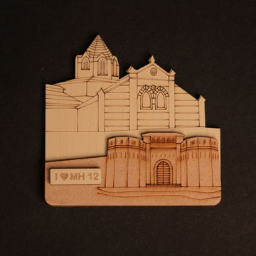 Shaniwar Wada and Mandai Fridge Magnet