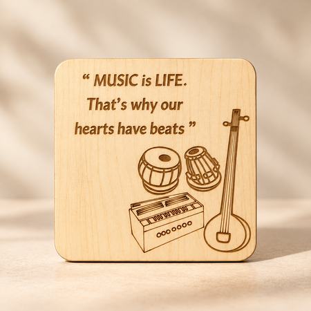 Fridge Magnet : Musical Instruments with quote