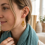 Wooden ear rings