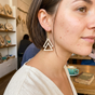 Wooden ear rings