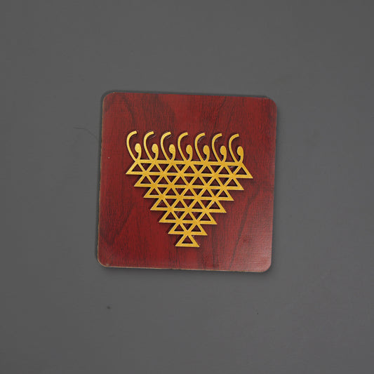 Golden Saraswati Fridge Magnet