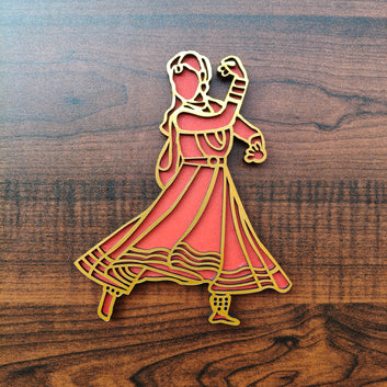 Fridge magnet : Kathak dancer design
