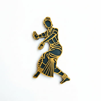 Music Theme Fridge Magnet : Bharatnatyam design