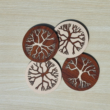 Coaster Set with Tree design