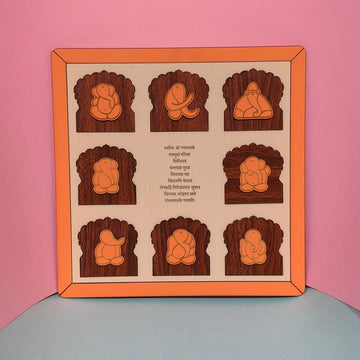 Frame with Ashtavinayak Design