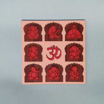 Frame with Ashtavinayak Design
