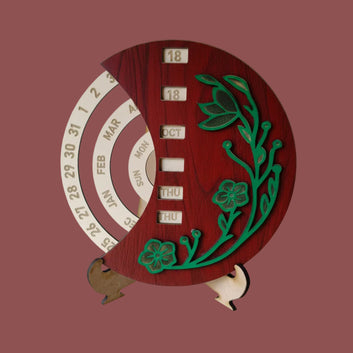 Life Time Calendar Design 3 : Size 6 inch
