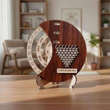 Life Time Calendar  Design 8 : Size 6 inch