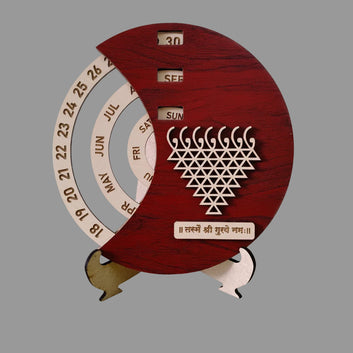 Life Time Calendar Design 9 : Size 6 inch