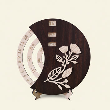 Ebony Floral : Life Time Calendar